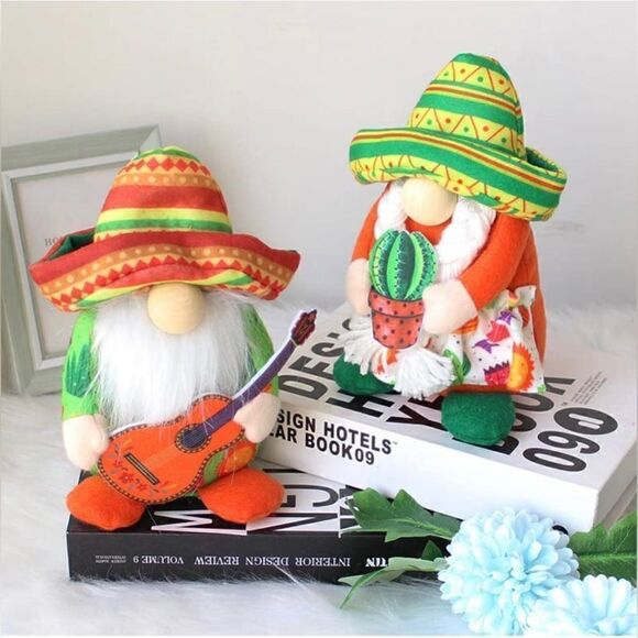 2 PCS Fiesta Gnome Plush for Mexican Taco Tuesday, Tomte Elf Decorations Gifts - Picture 5 of 6